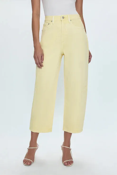 Eli High Rise Arched Leg - Soft Buttercup Active Stretch