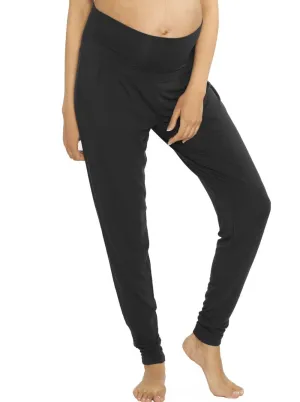 Ella Black Bamboo Maternity Lounge Pants