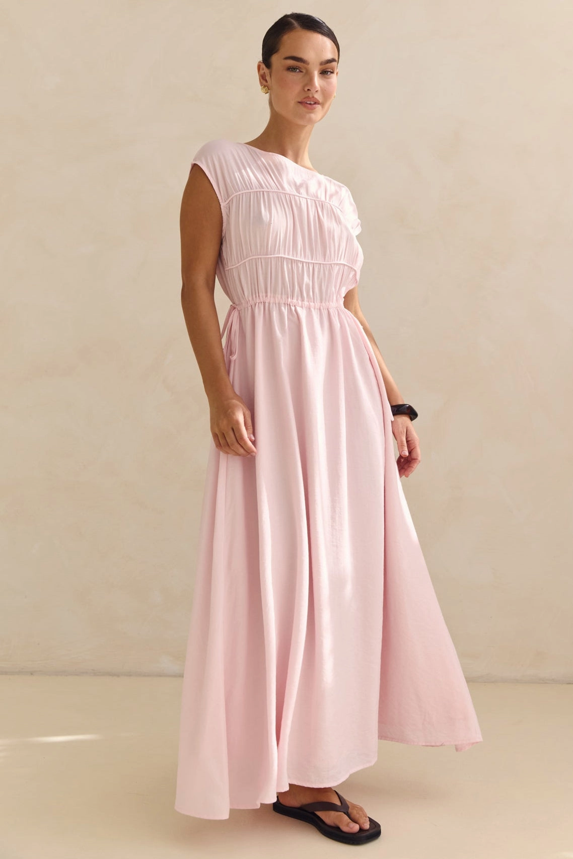 Classic Vibe Urban Cool Elle Maxi Dress (Pink)