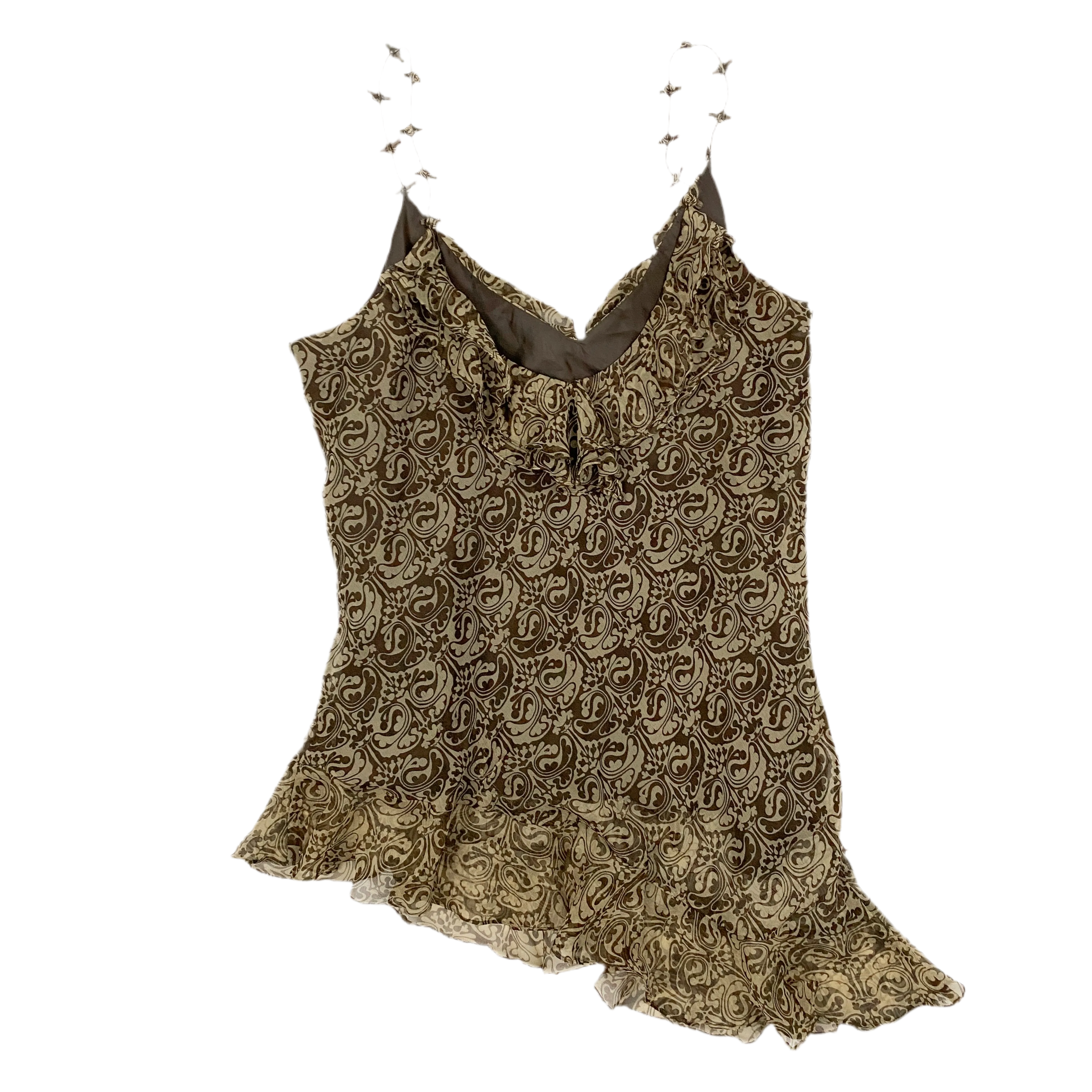 Embellished Silk Skirt Set (XL)