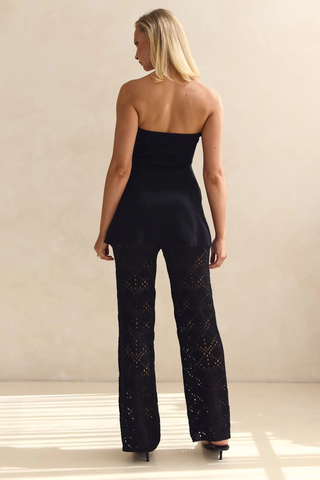 Emina Knit Top (Black) Quick Dry Performance