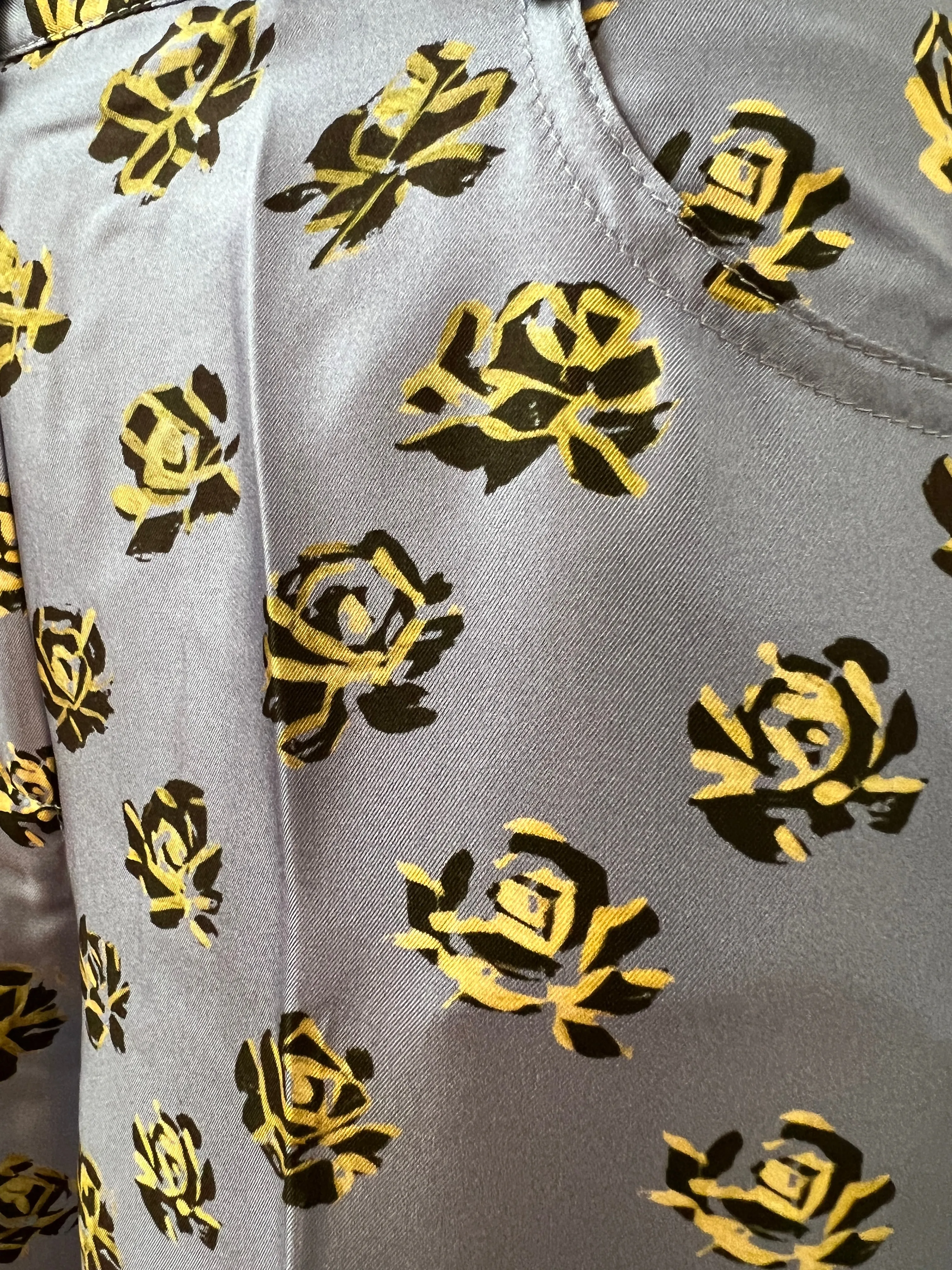 Emine Trousers - Periwinkle Golden Flower - last pair size XL