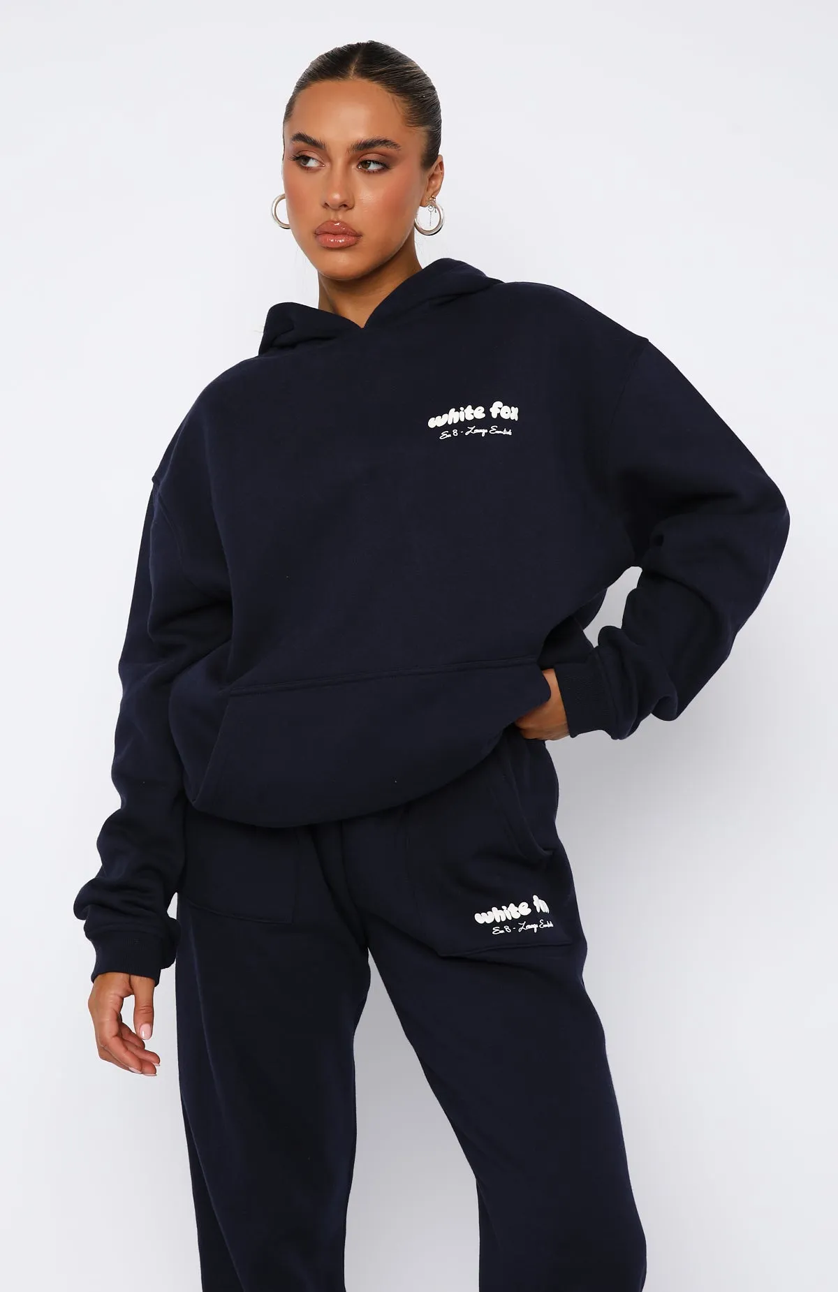 Minimal Shrinkage Daily Ready Era 8 Oversized Hoodie Nautical