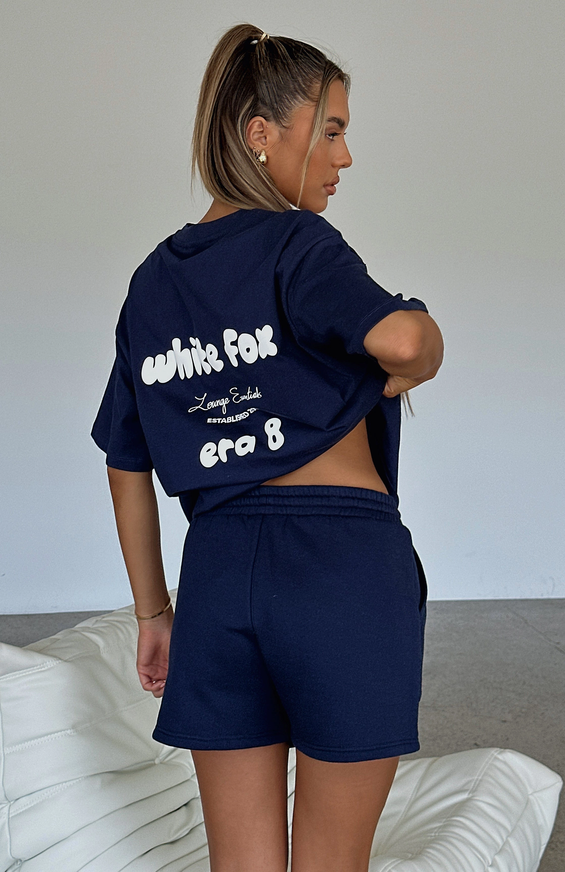 Layered Neckline Work Comfort Era 8 Oversized Tee Nautical