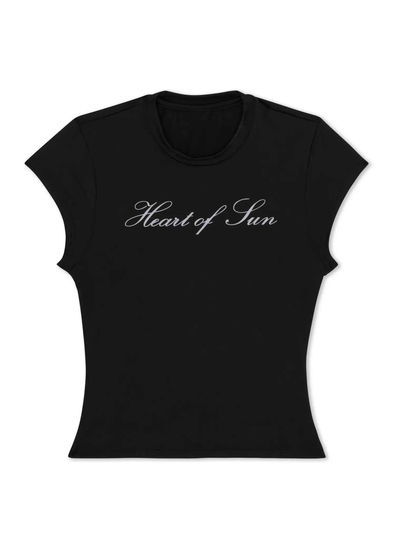 Sport Top Brushed Interior Original Heart of Sun Baby Tee ?? Black