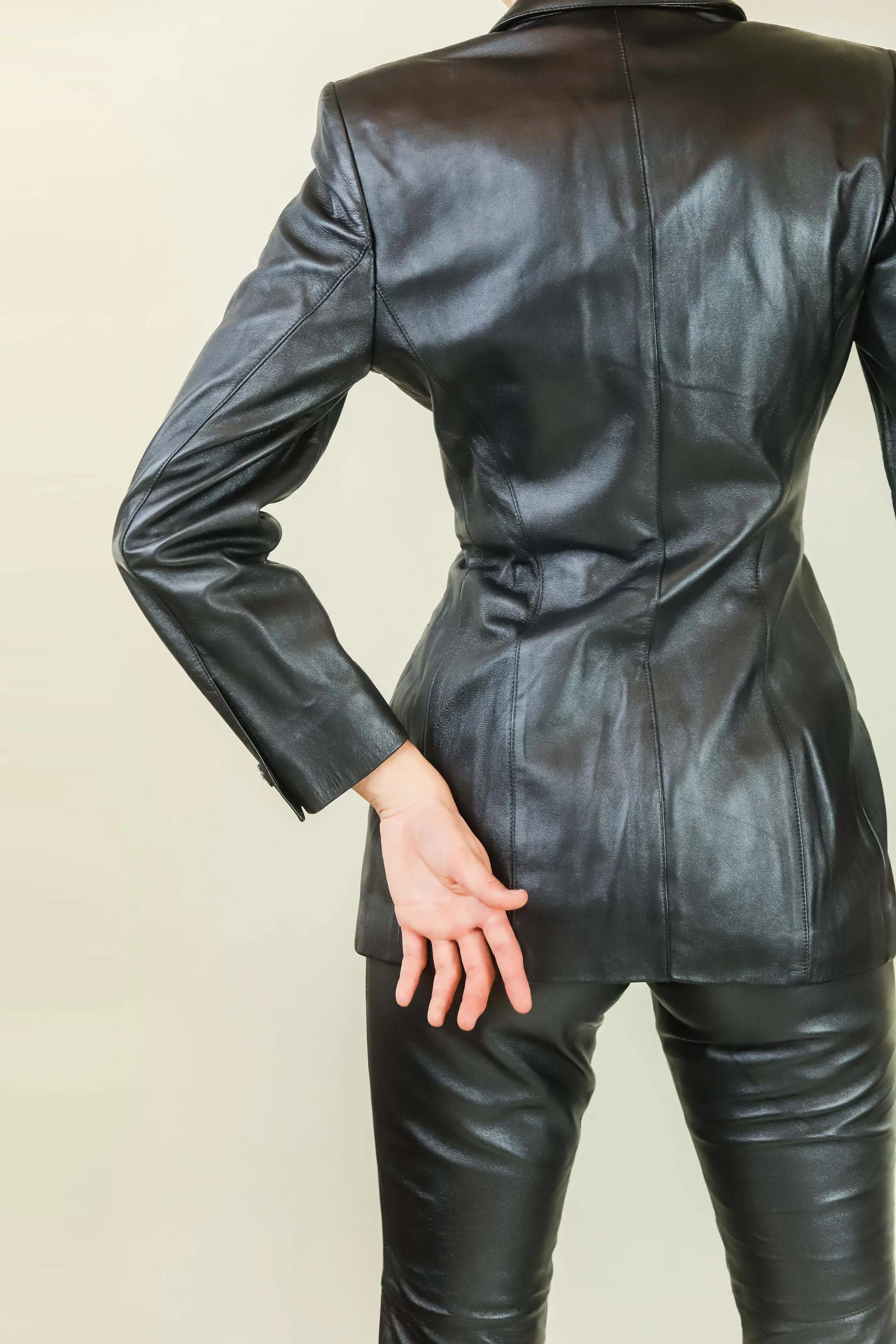 Escada Leather Trousers
