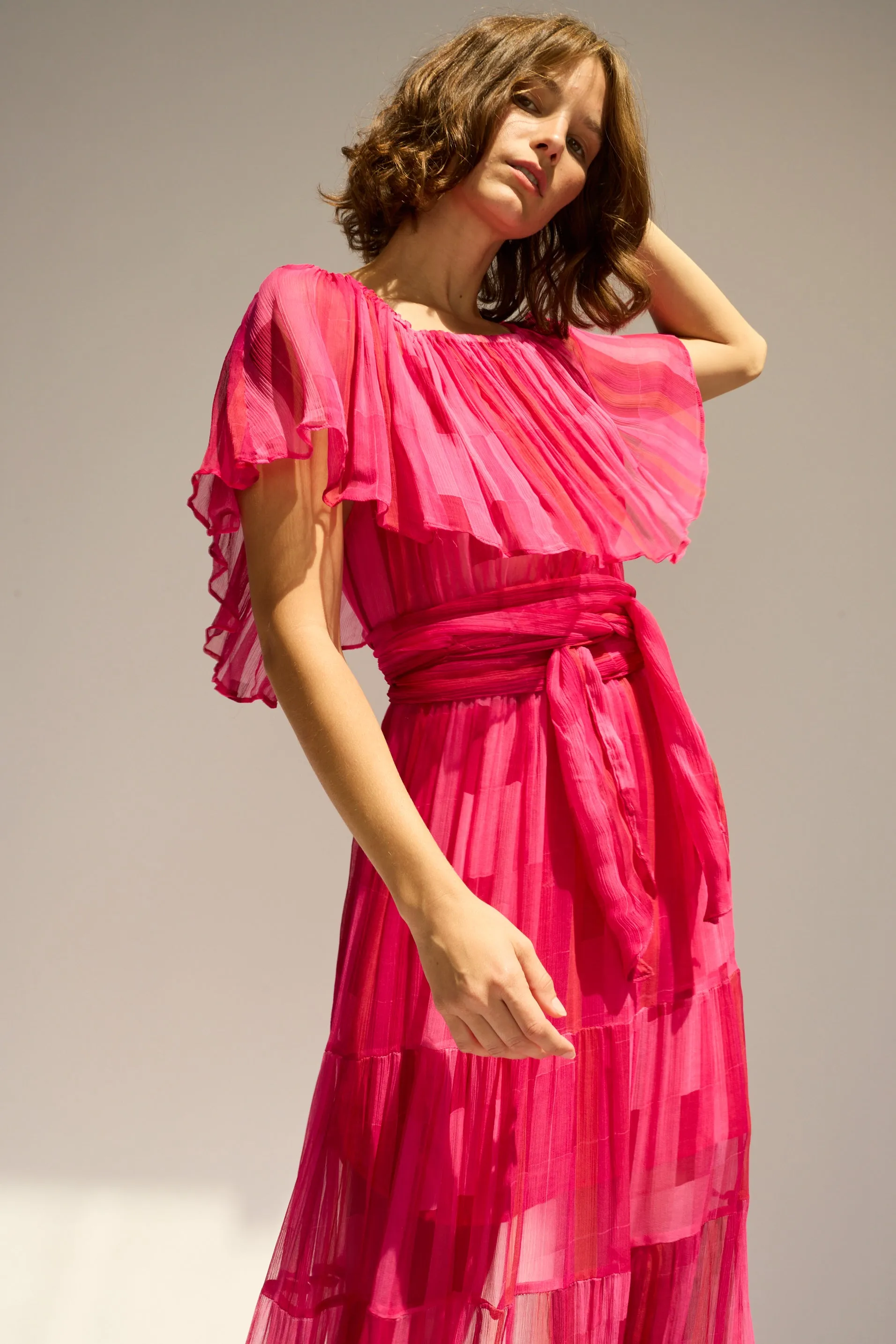 Office Glam Movement Friendly NAOMI DRESS WITH SASH