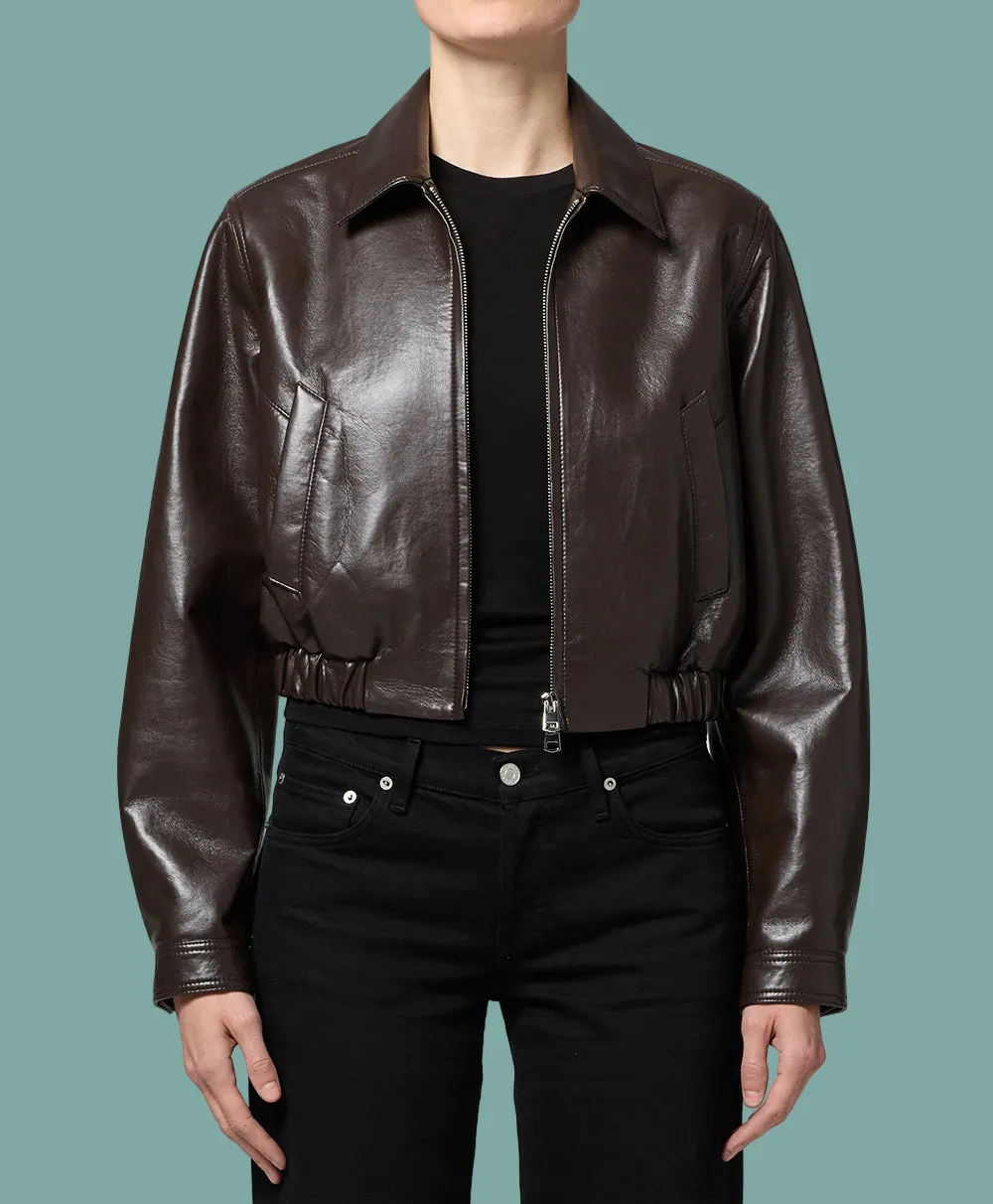 DropShoulder Essie Recycled Cropped Jacket