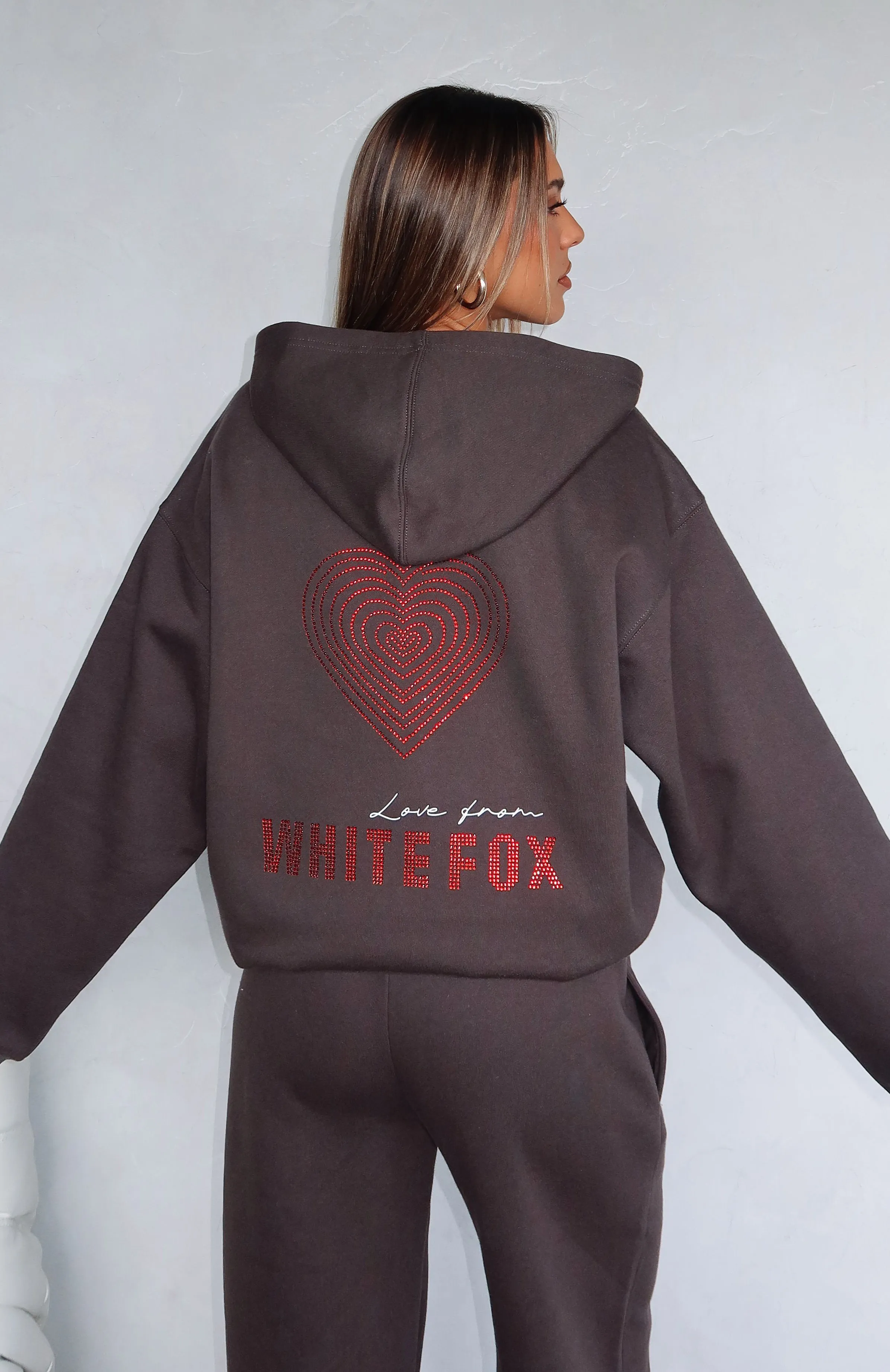 Best You've Ever Had Zip Front Hoodie Charcoal Soft Drape