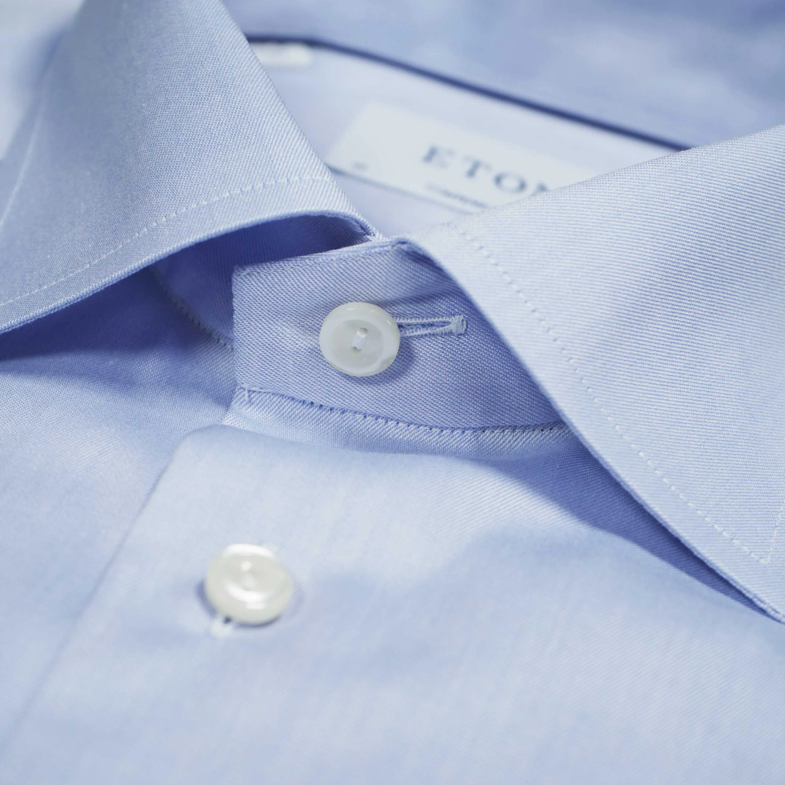 Eton Contemporary Fit Double Cuff Shirt - Blue