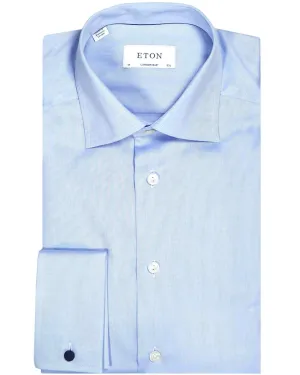 Eton Contemporary Fit Double Cuff Shirt - Blue