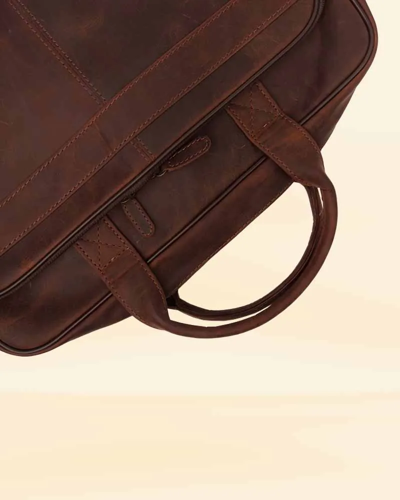 Everyday Companion  Vintage Leather Laptop Bag