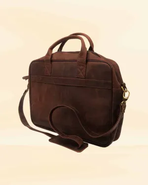 Everyday Companion  Vintage Leather Laptop Bag