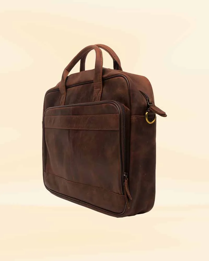 Everyday Companion  Vintage Leather Laptop Bag