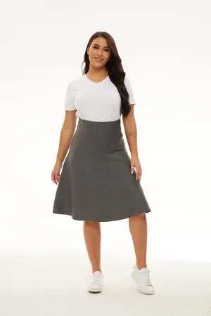 MM PURPLE LABEL - YR RND CHARCOAL (PLUS SIZE) Wearable Art Wardrobe Basics