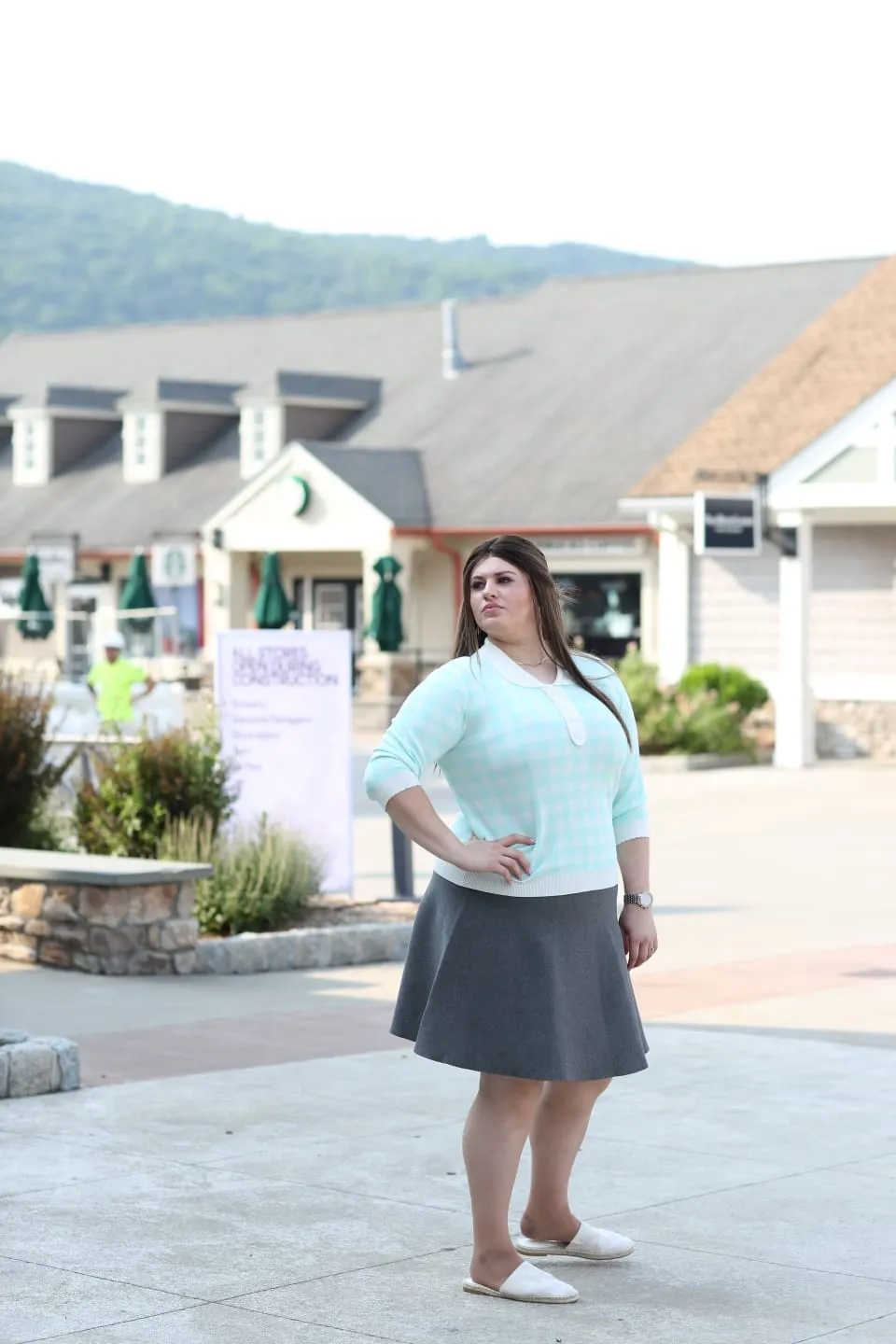 Ankle length Casual Edge MM PURPLE LABEL - YR RND CHARCOAL (PLUS SIZE)