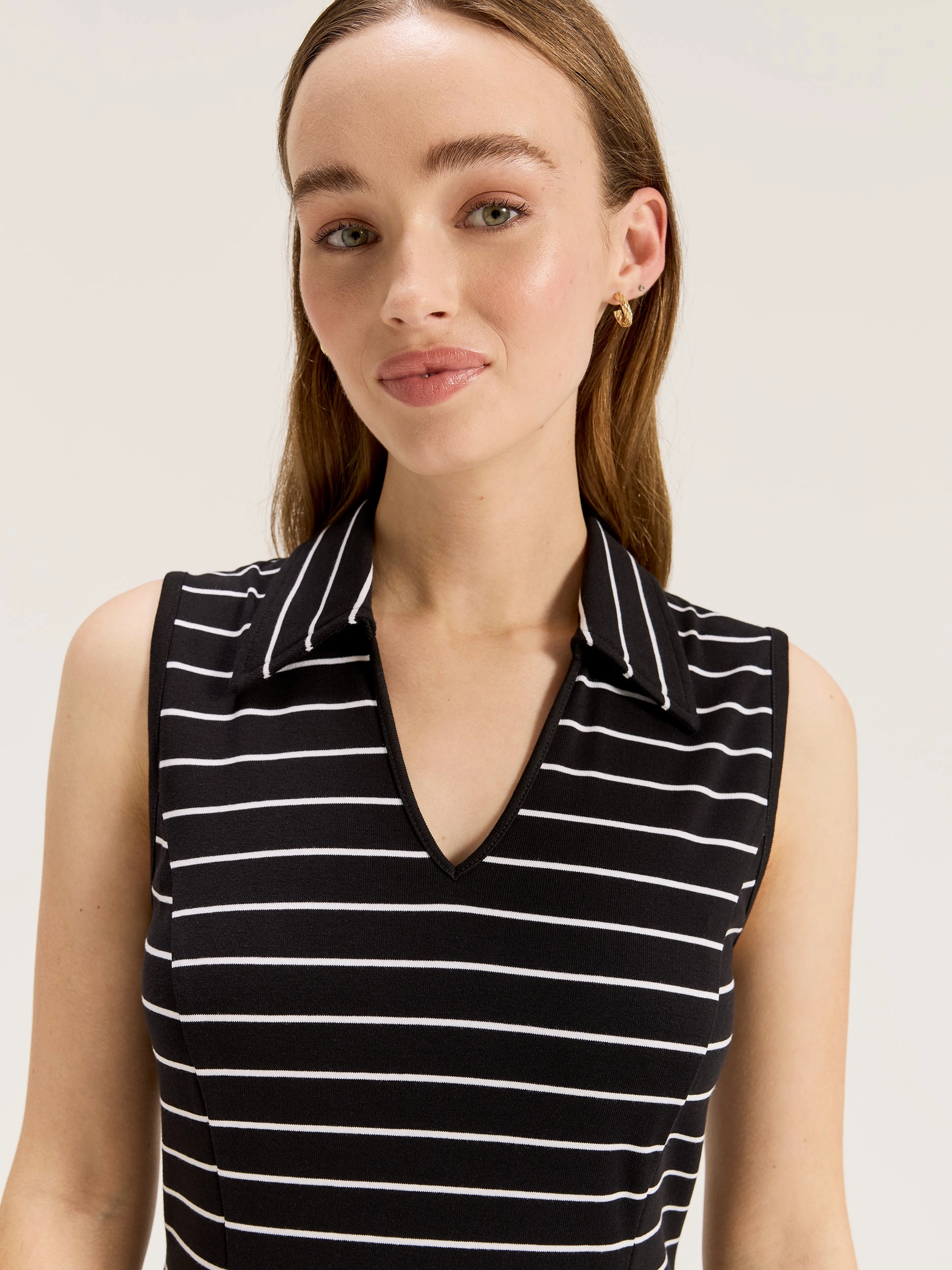 Mix-And-Match Light Finish Eze Stripe Jersey Dress