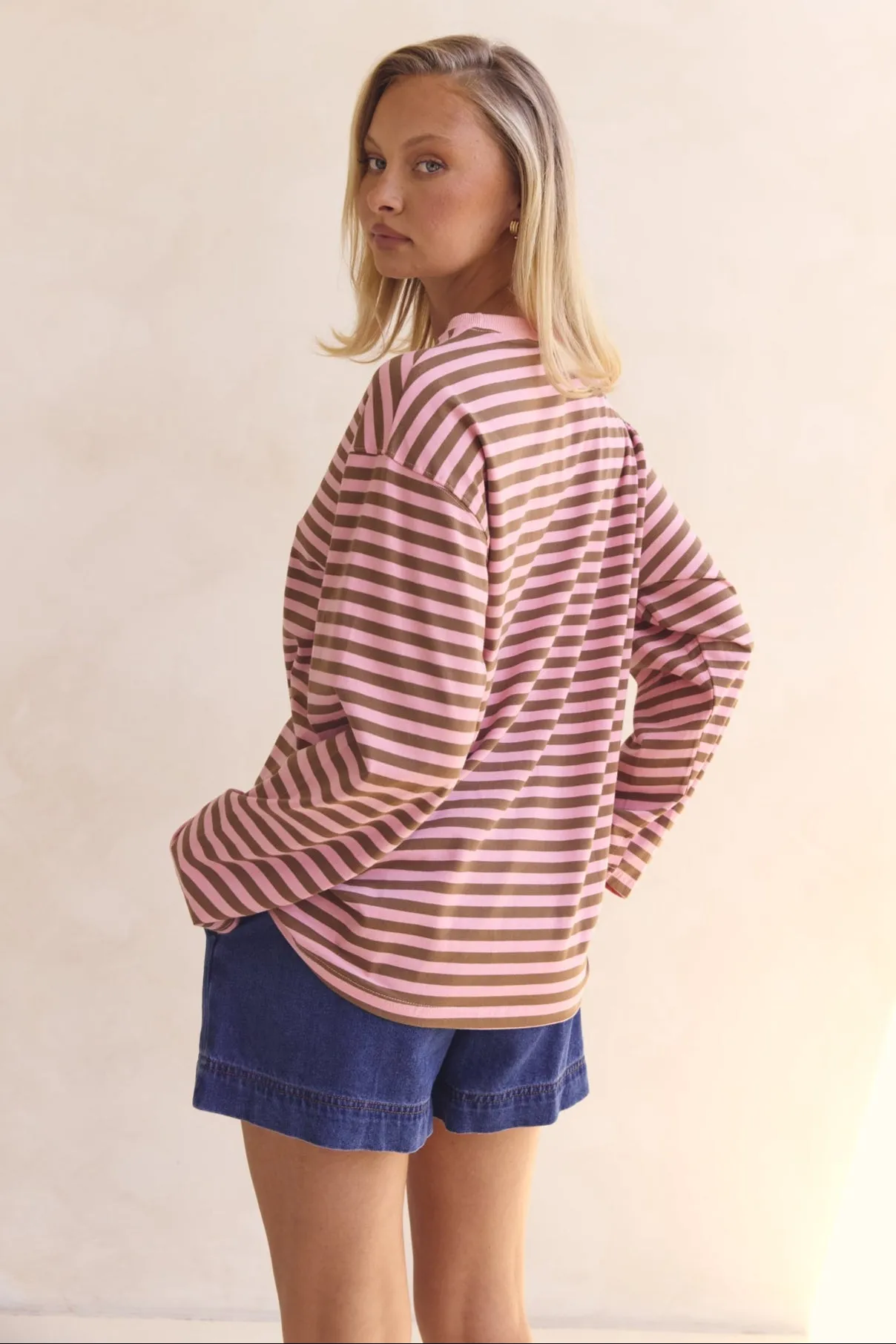 NonFadeFinish Lia Long Sleeve Top (Pink)