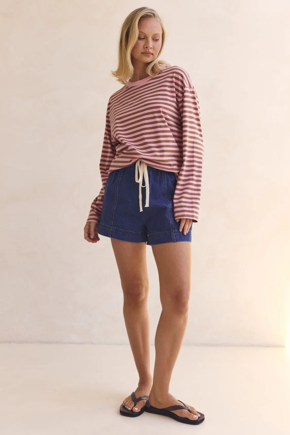 Lia Long Sleeve Top (Pink) FlexibleCuff MoistureWicking Technology