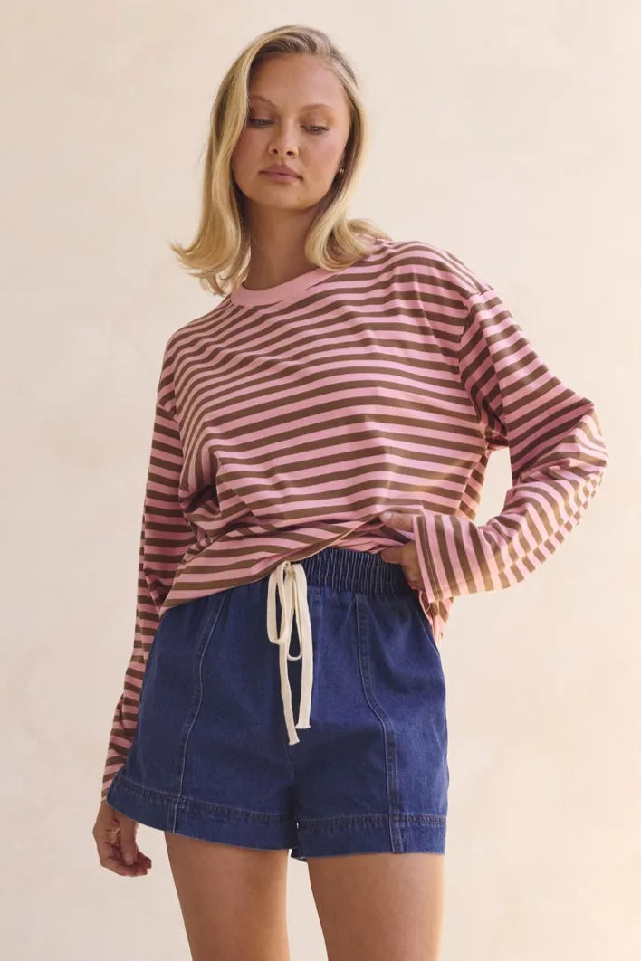 Sustainable Textile Stay Cool Technology Lia Long Sleeve Top (Pink)