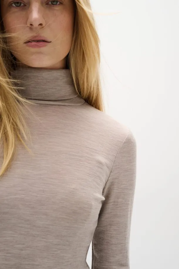 Fang Rollneck - Oatmeal Melange