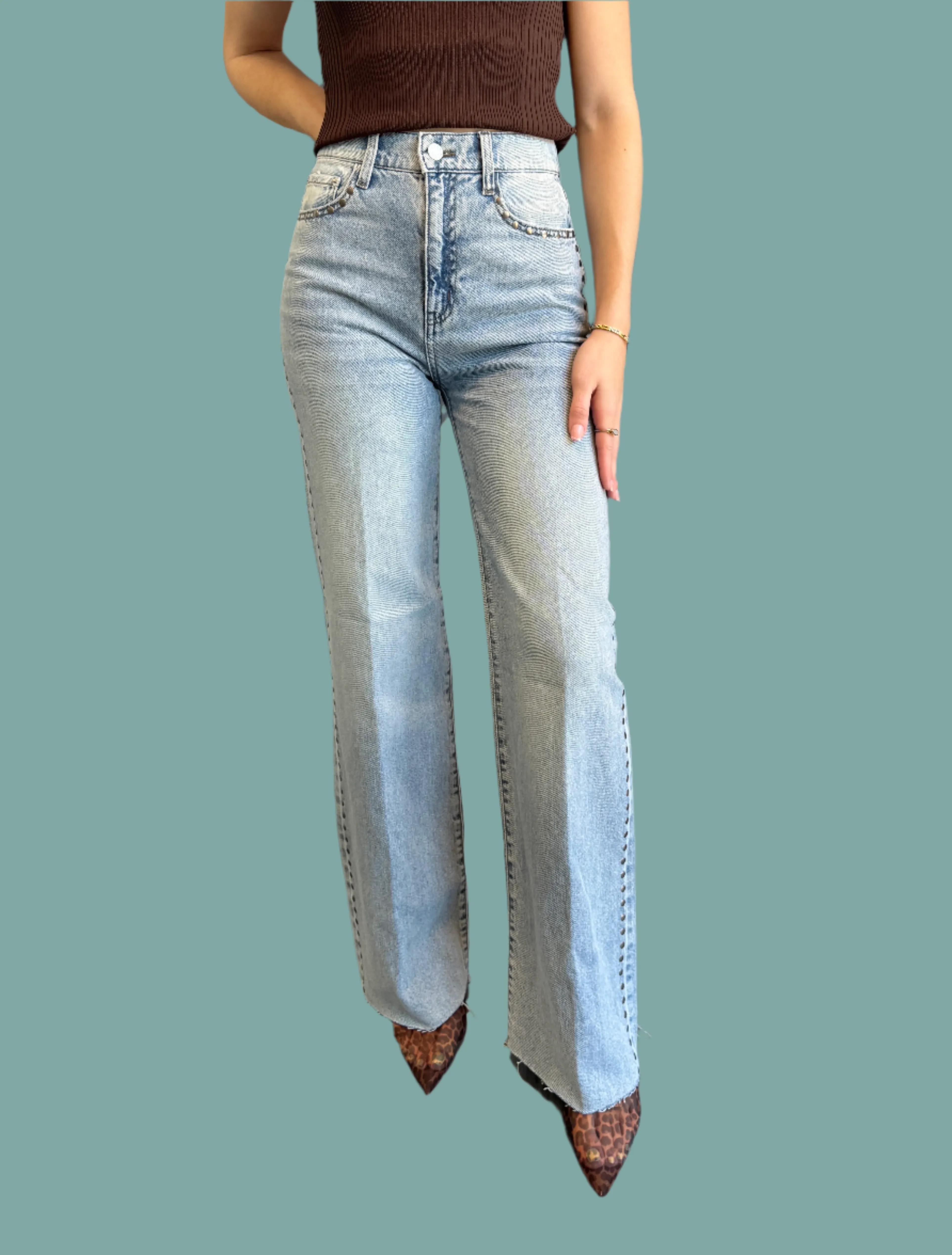 Far Out High Rise Jean - Let's Dance Smooth Texture