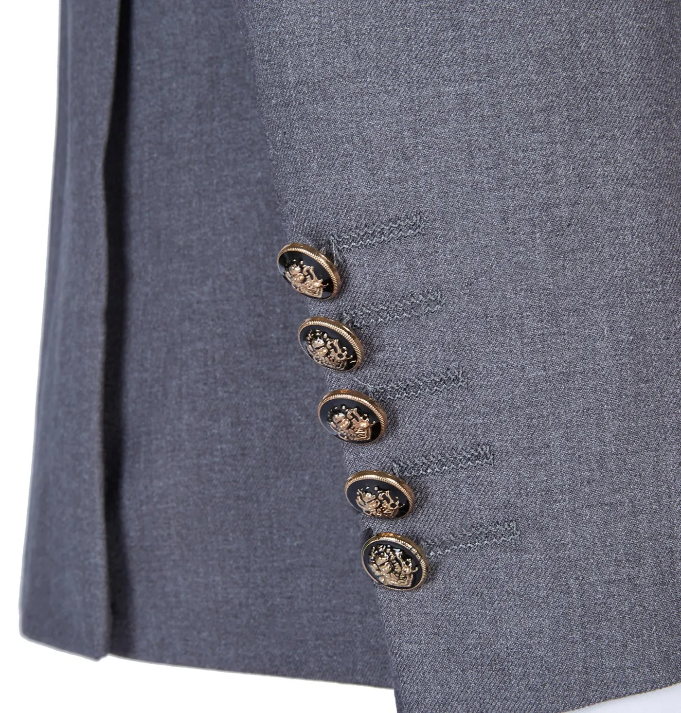 Fashion 2 Pieces Mens Suit Double Breasted Flat Notch Lapel Tuxedos (Blazer Pants)