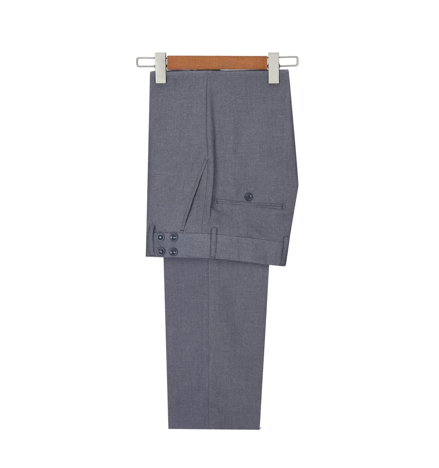Fashion 2 Pieces Mens Suit Double Breasted Flat Notch Lapel Tuxedos (Blazer Pants)