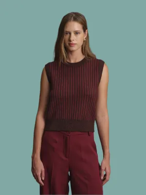 Heat Retention Technology Comfortable Drape Bruce Knit Vest