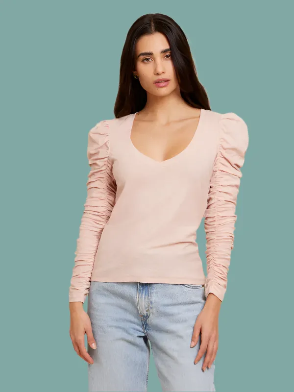 Renee Long Sleeve Top Odor Resistant Fabric AthleisureCompatible