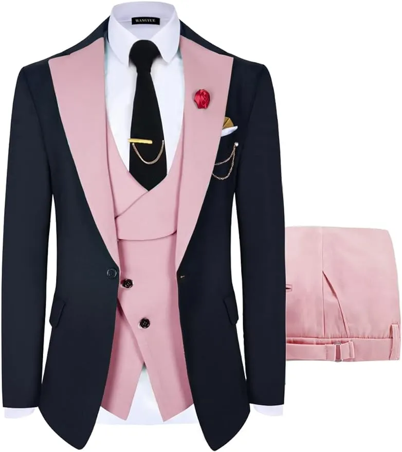 Fashion Slim Fit Wedding Prom 3 Piece Mens Suits