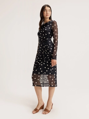 Quick-Dry Joy Spot Mesh Dress