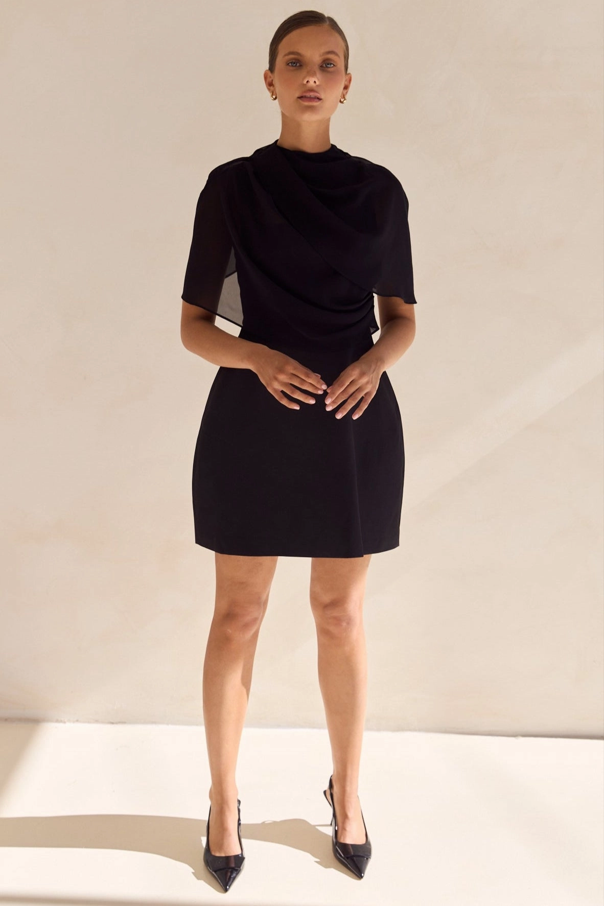Pixie Mini Dress (Black) Sleek Form