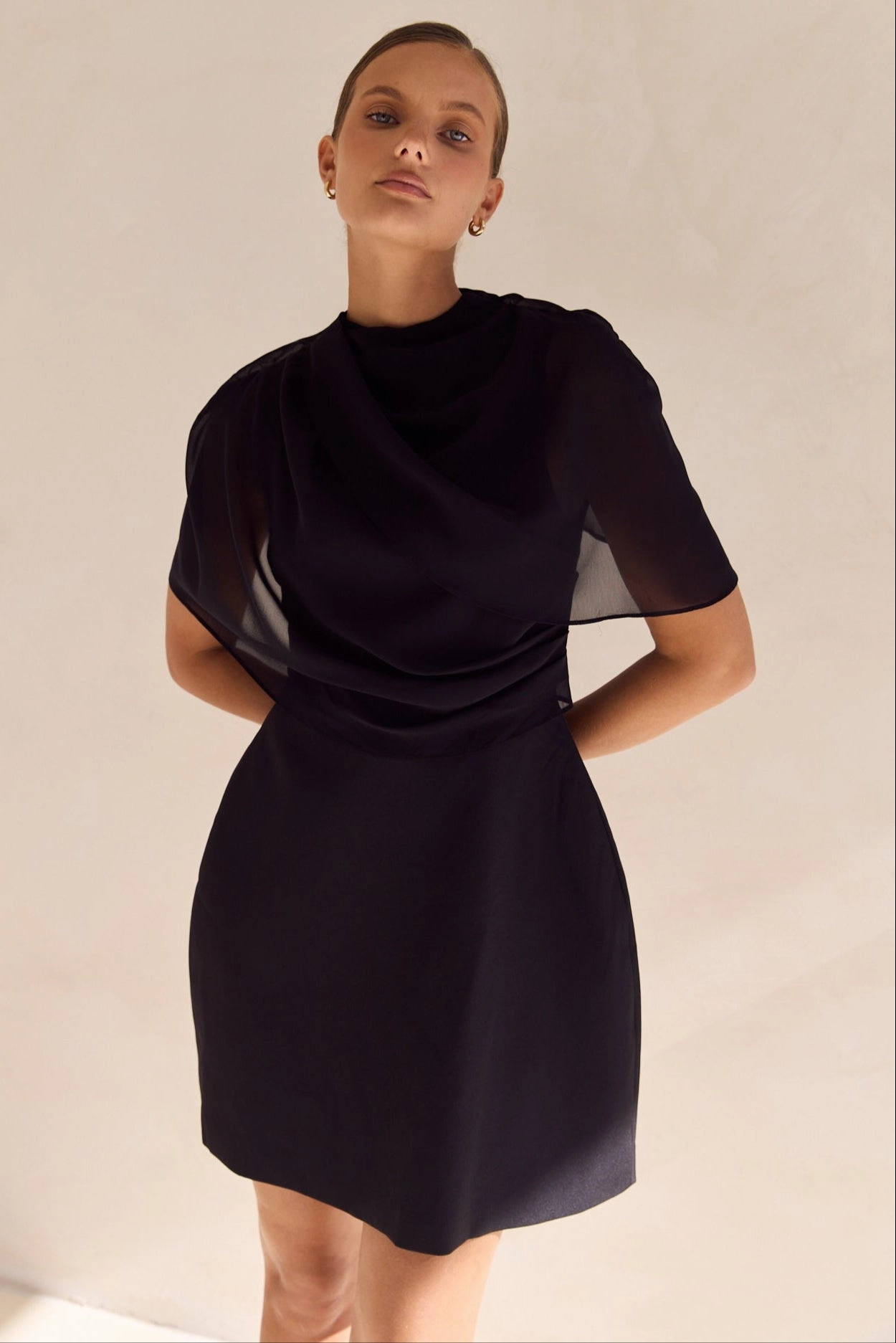 Pixie Mini Dress (Black) Chic Ensemble