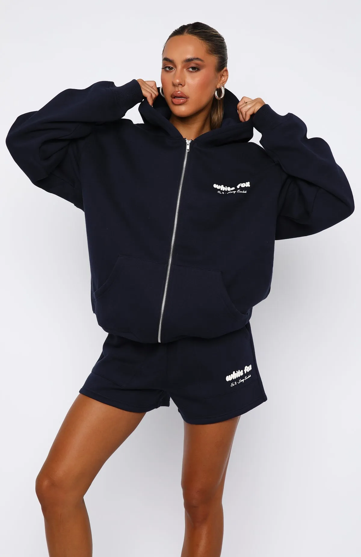 Era 8 Zip Front Hoodie Nautical QuickFabric Recovery