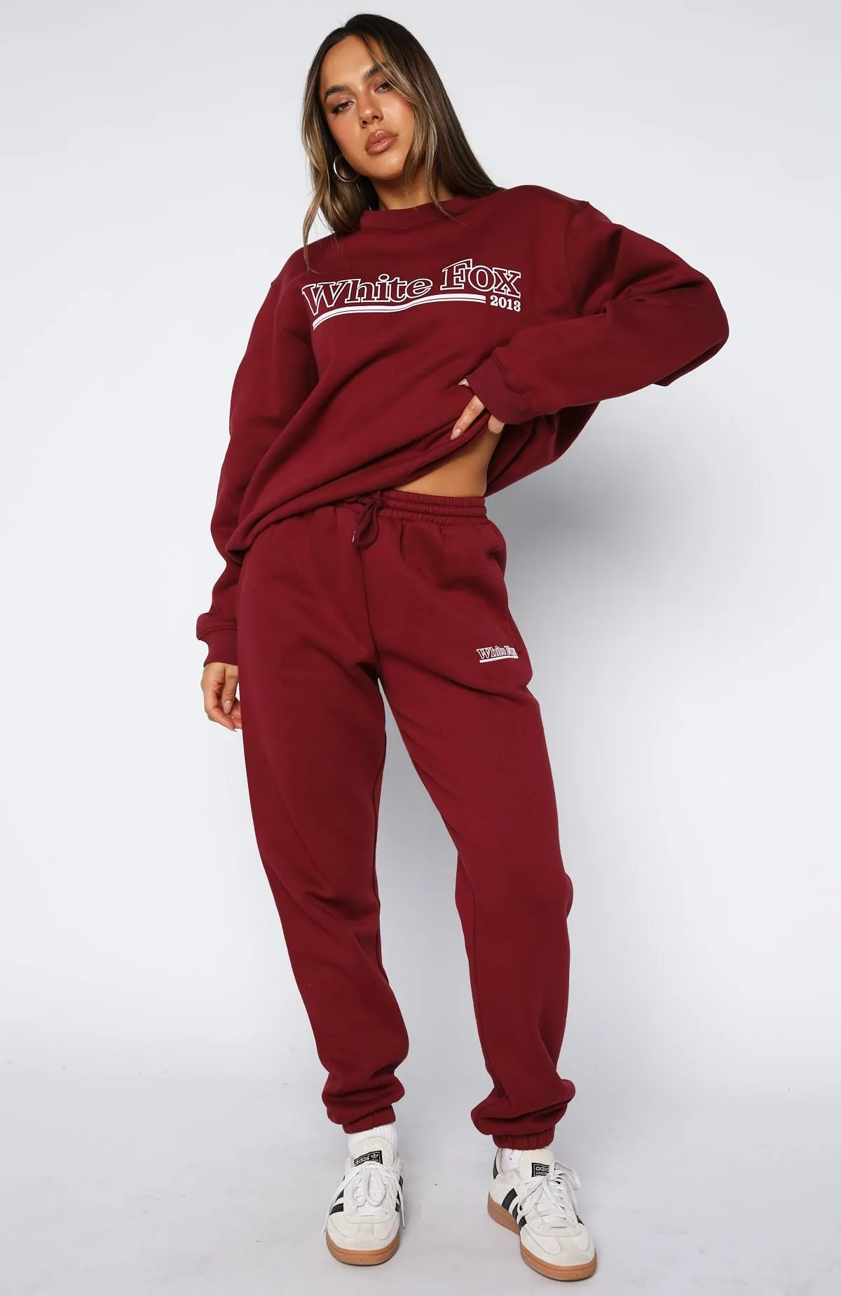 Breathable fabric Durable Weave No Hesitation Sweatpants Burgundy