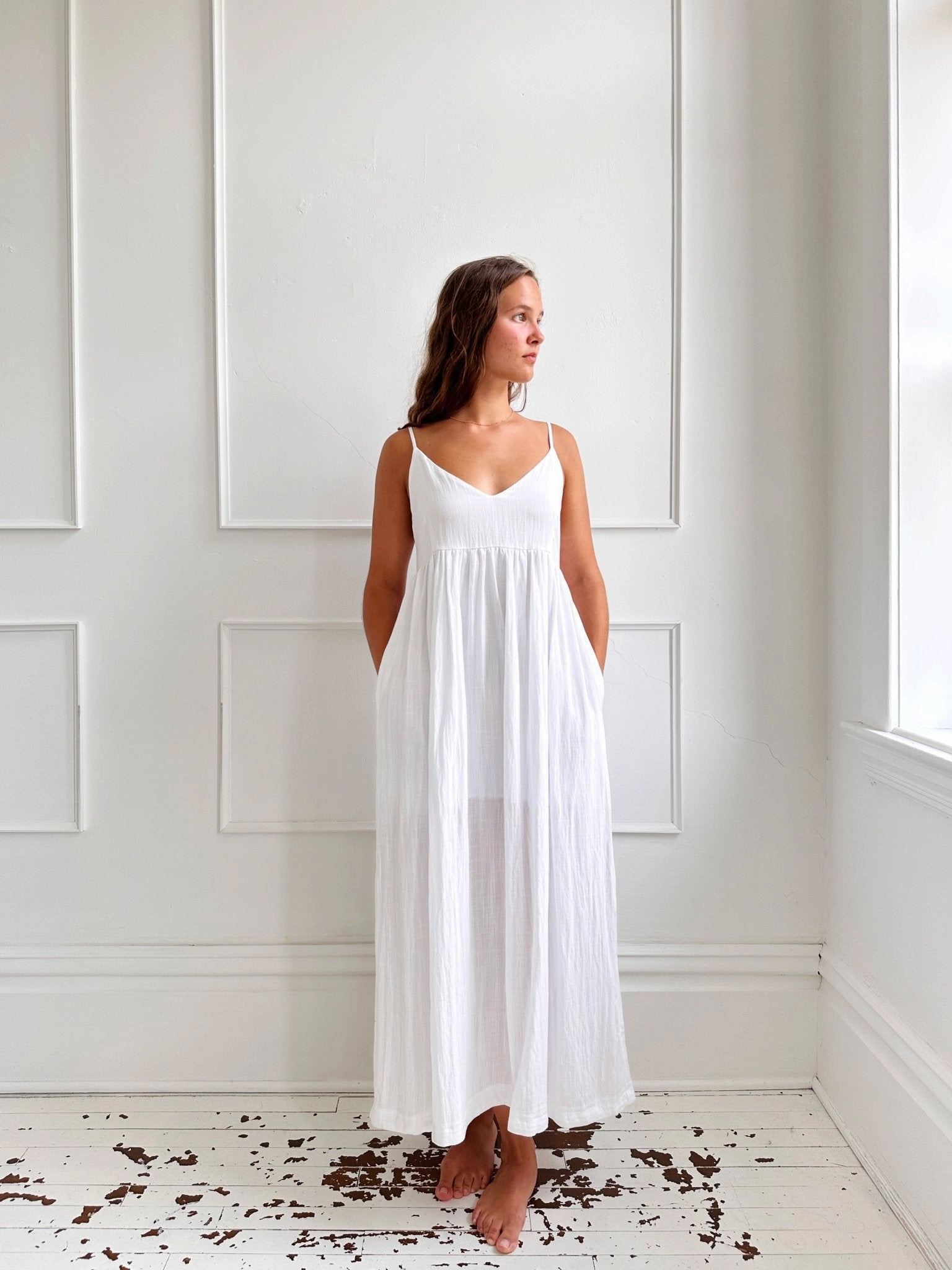 Fitted Look Sundress w/ Empire Waist - FINAL SALE