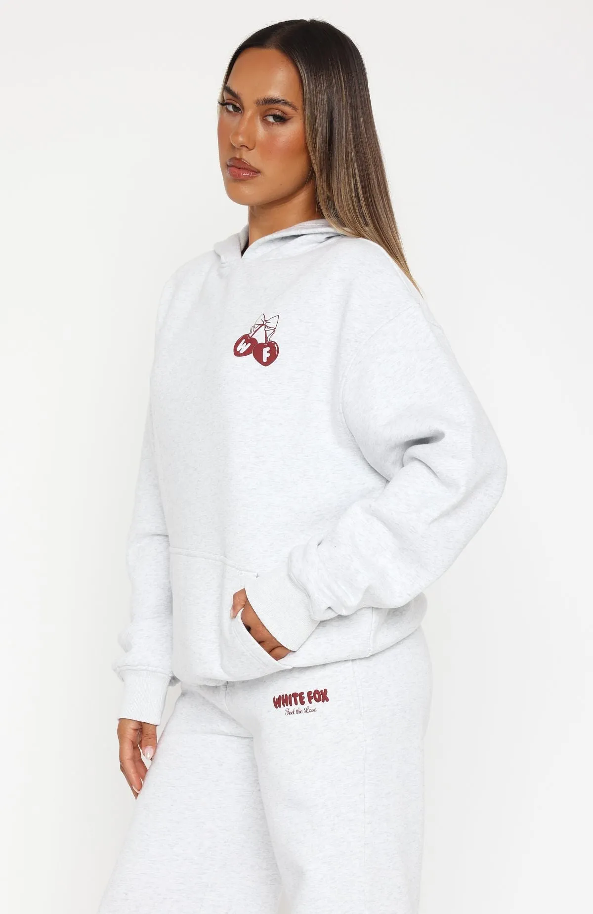 Layering Piece Natural Feel Feel The Love Oversized Hoodie Grey Marle