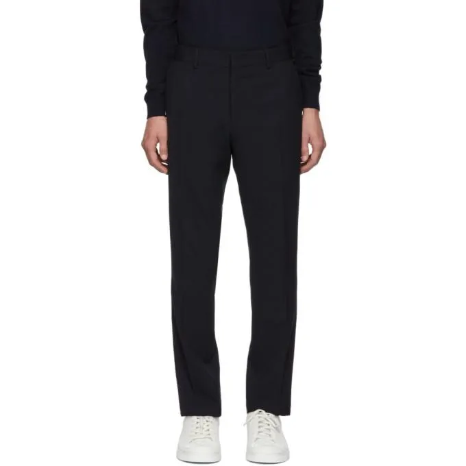 Fendi Navy Wool FF Trousers
