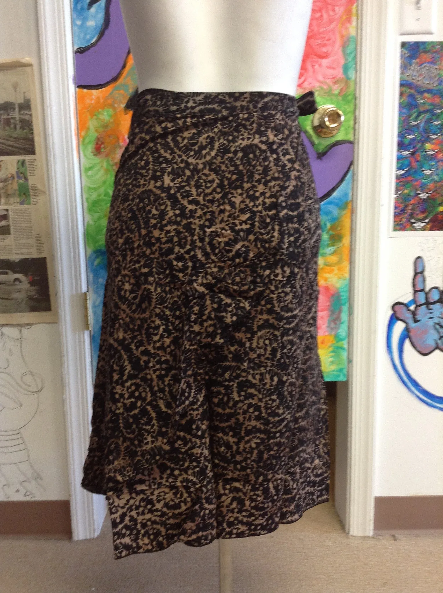 Fiesty Fern Batik Wrap Skirt
