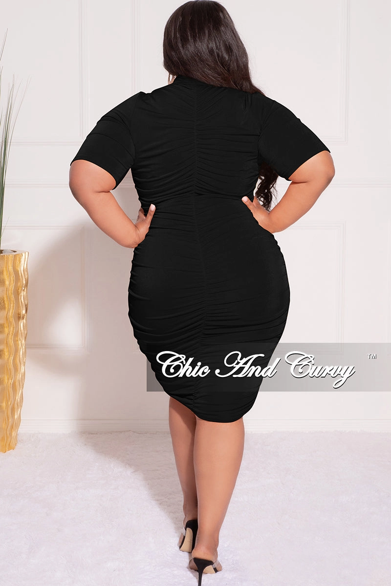 Chill Style Final Sale Plus Size BodyCon Dress in Black