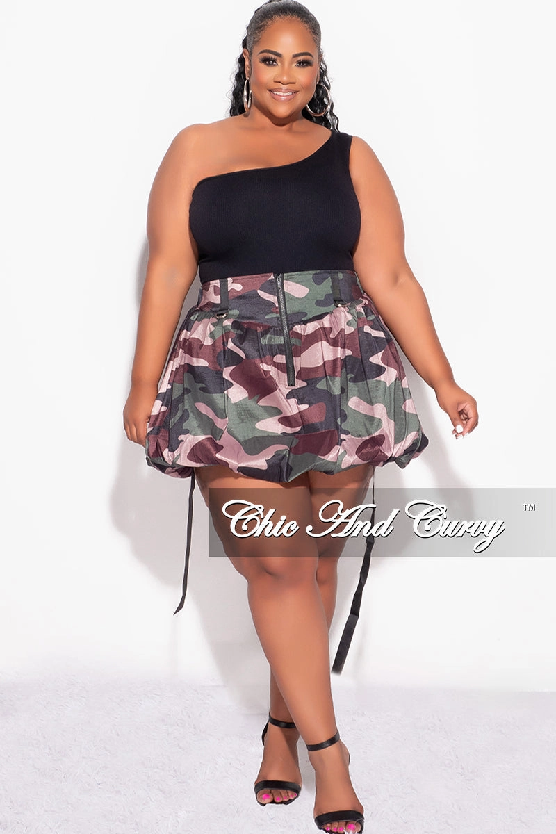 Final Sale Plus Size Bodysuit in Black Weather Ready