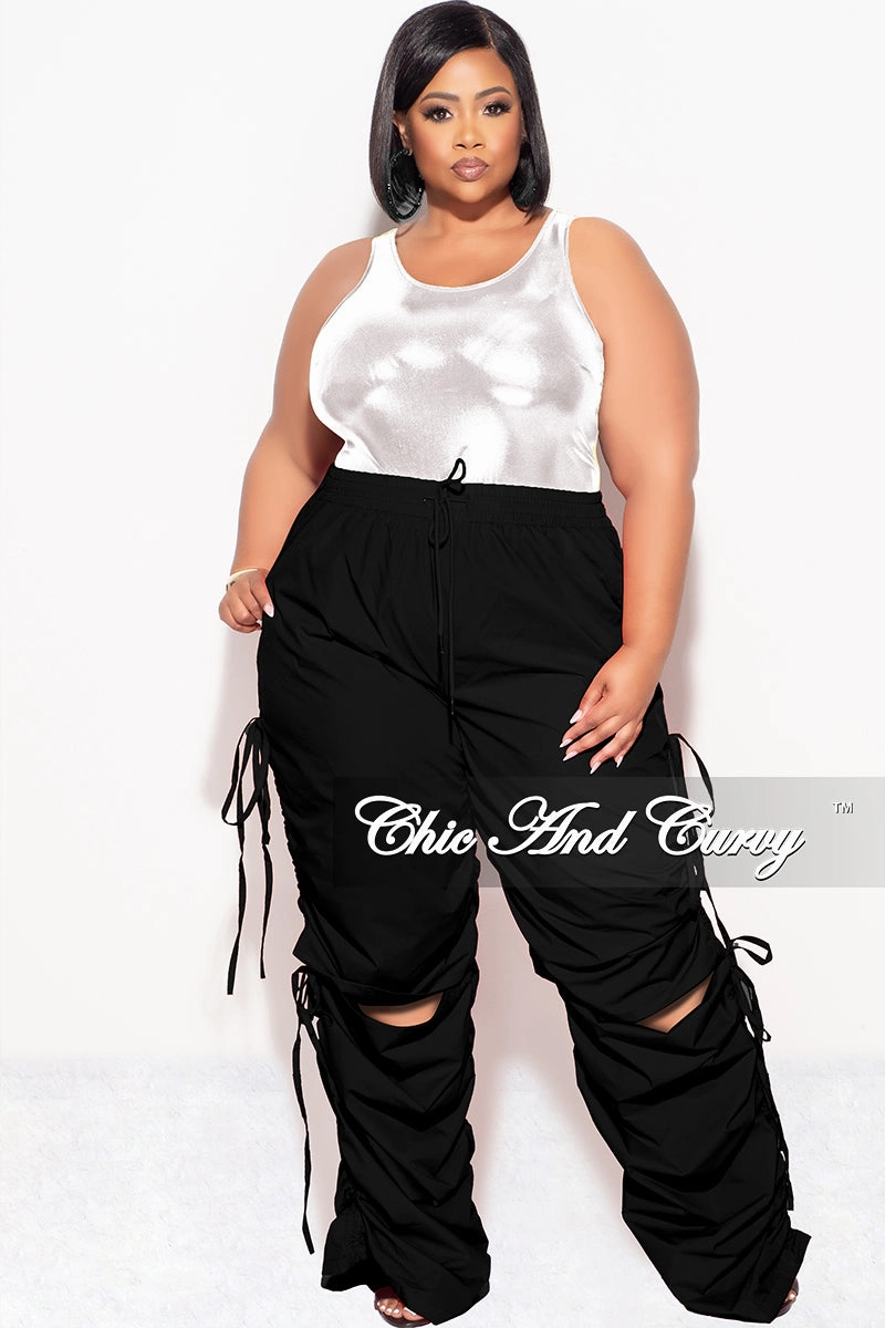 Final Sale Plus Size Bodysuit in Silver and Black UV protection coating