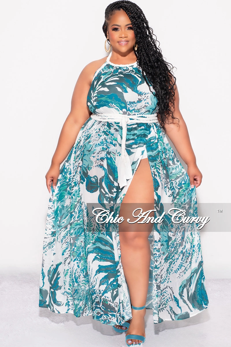 Final Sale Plus Size Braided Trim Halter Maxi Dress with Open Back hypoallergenic Refined fit