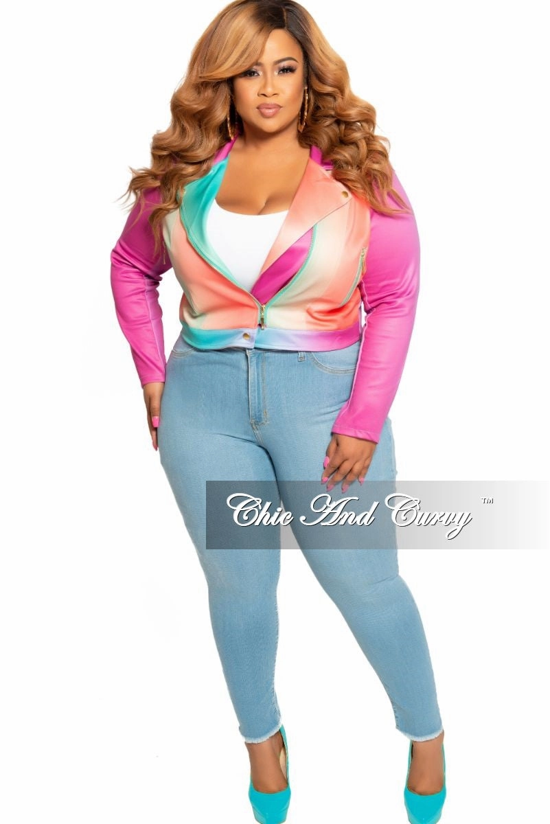 Easy Care Fabric Finish Final Sale Plus Size Jeans in Light Denim