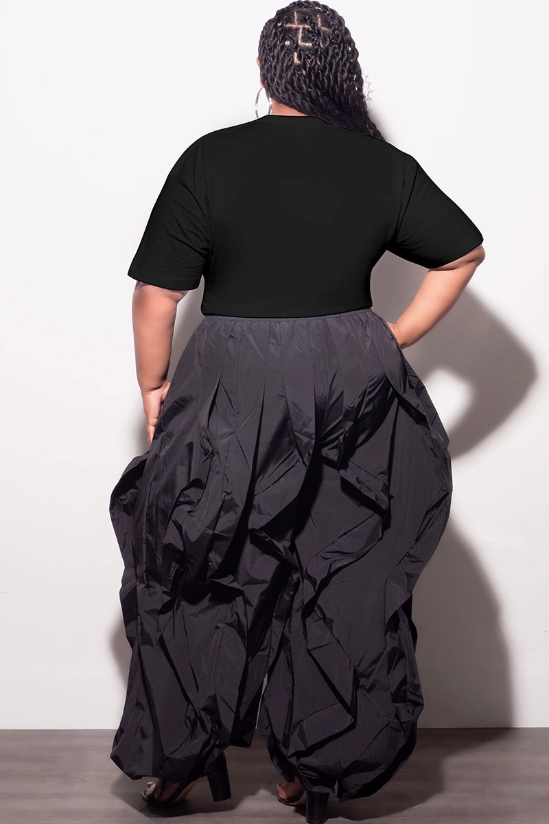 Final Sale Plus Size Oversized Unisex Fit Black T-Shirt Juneteenth Is My Independence Day Active Design Wear Multi-way wear