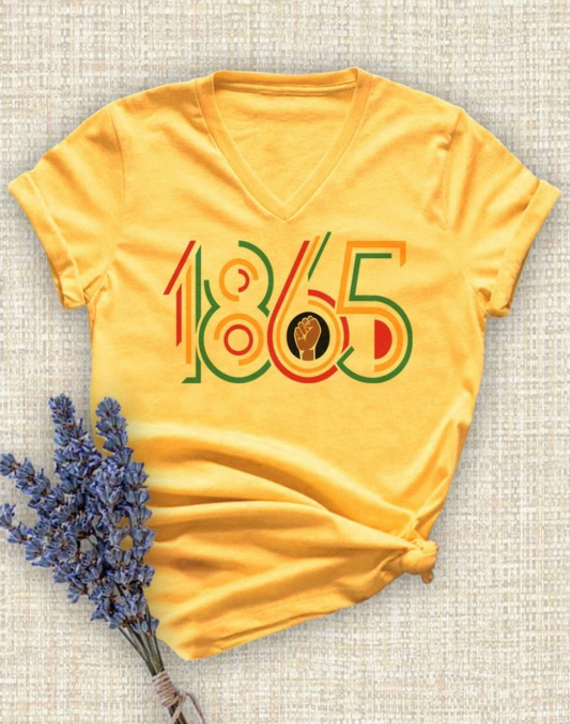 Final Sale Plus Size Oversized Unisex V-Neck Yellow Squash T-Shirt 1865 All Season Fit TemperatureRegulation