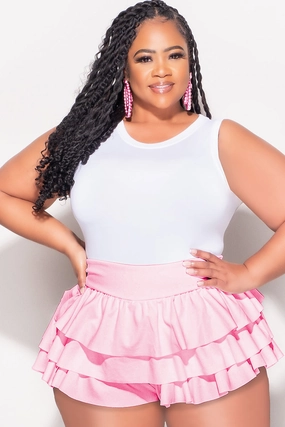 Everyday Flex Lightweight Fit Final Sale Plus Size Sleeveless Bodysuit in White