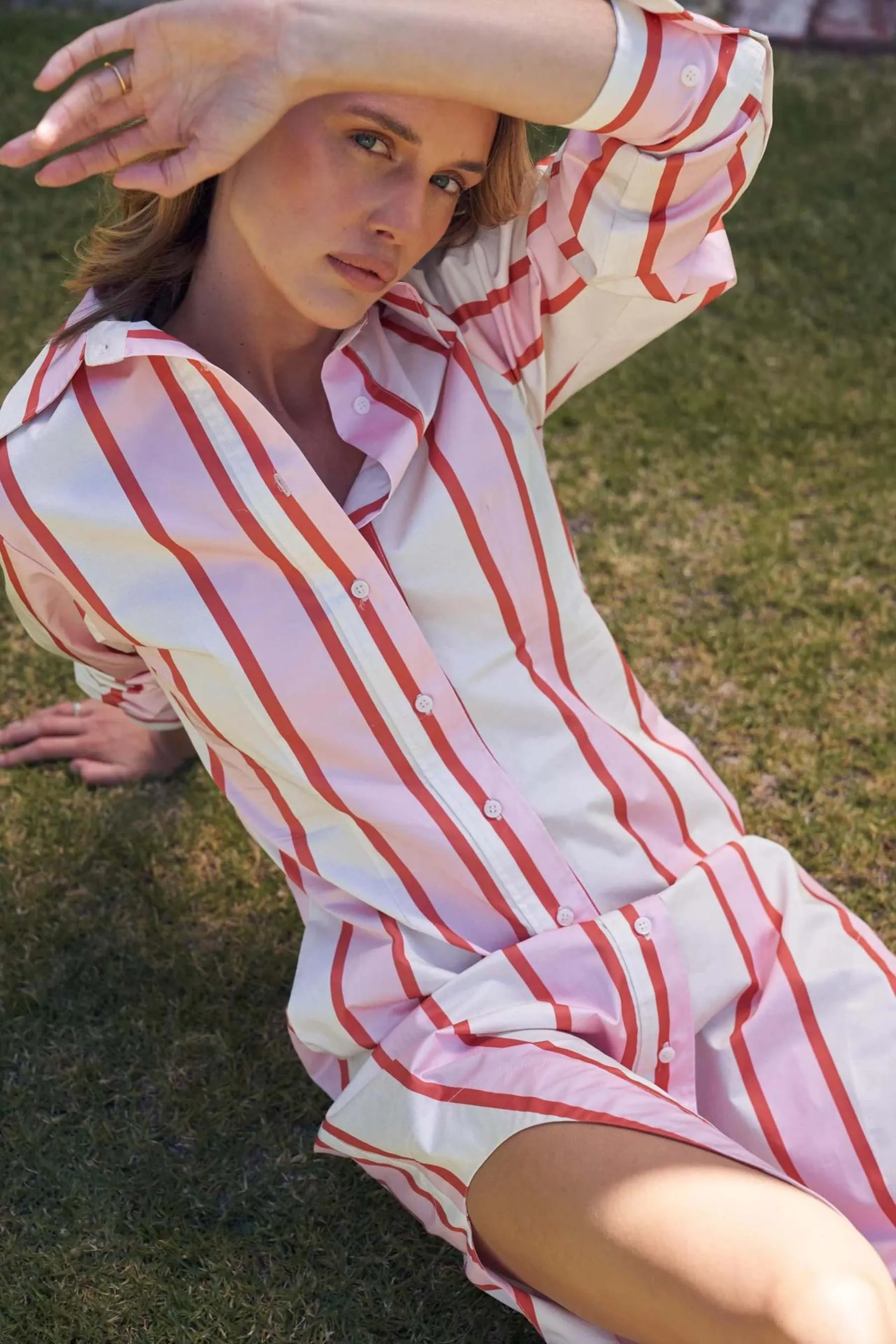 Finn Shirt Dress | Hana Stripe