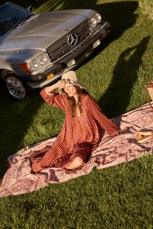 FIORE MAXI Contrast Topstitching Detail